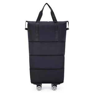 Large-capacity Travel Bag with Three-layer Expandable Feature, Universal and Detachable Wheels, Short-distance Business Trip Set