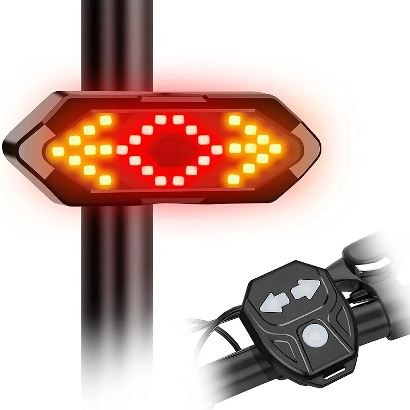 Luz trasera de bicicleta LED Control remoto inalámbrico USB para Luz trasera de bicicleta LED Control remoto inalámbrico USB para