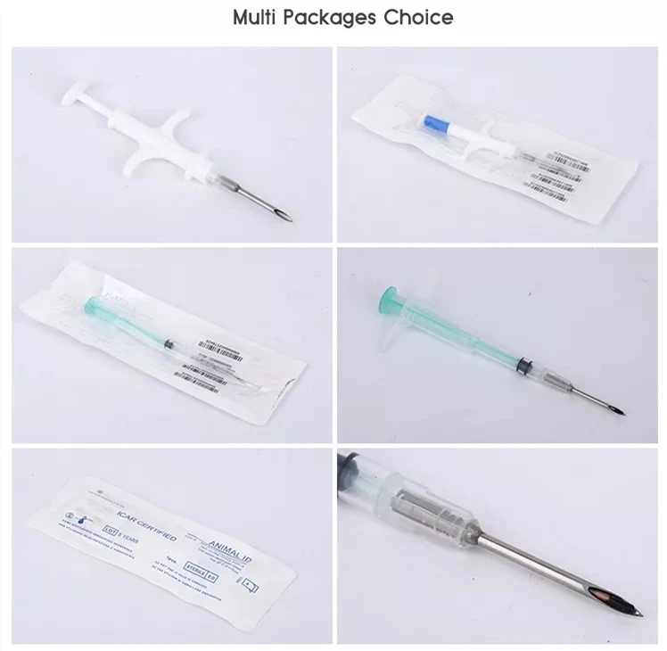 Wholesale Rfid Animal Chip Identification Syringe 2.12*12mm Em4305 Animal Pet Microchip