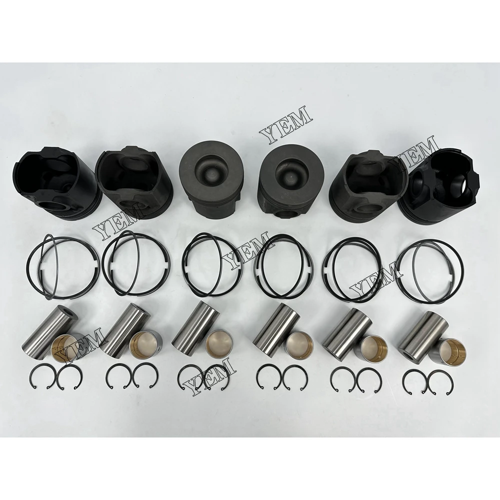 For Komatsu 6D125 Piston Rings Set Engine Parts 4