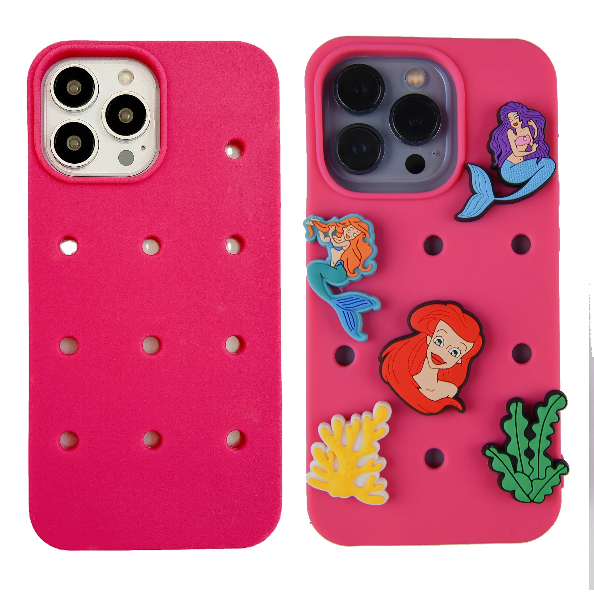 High Quality Waterproof Silicone Cell Phone Case With Holes Diy Phone