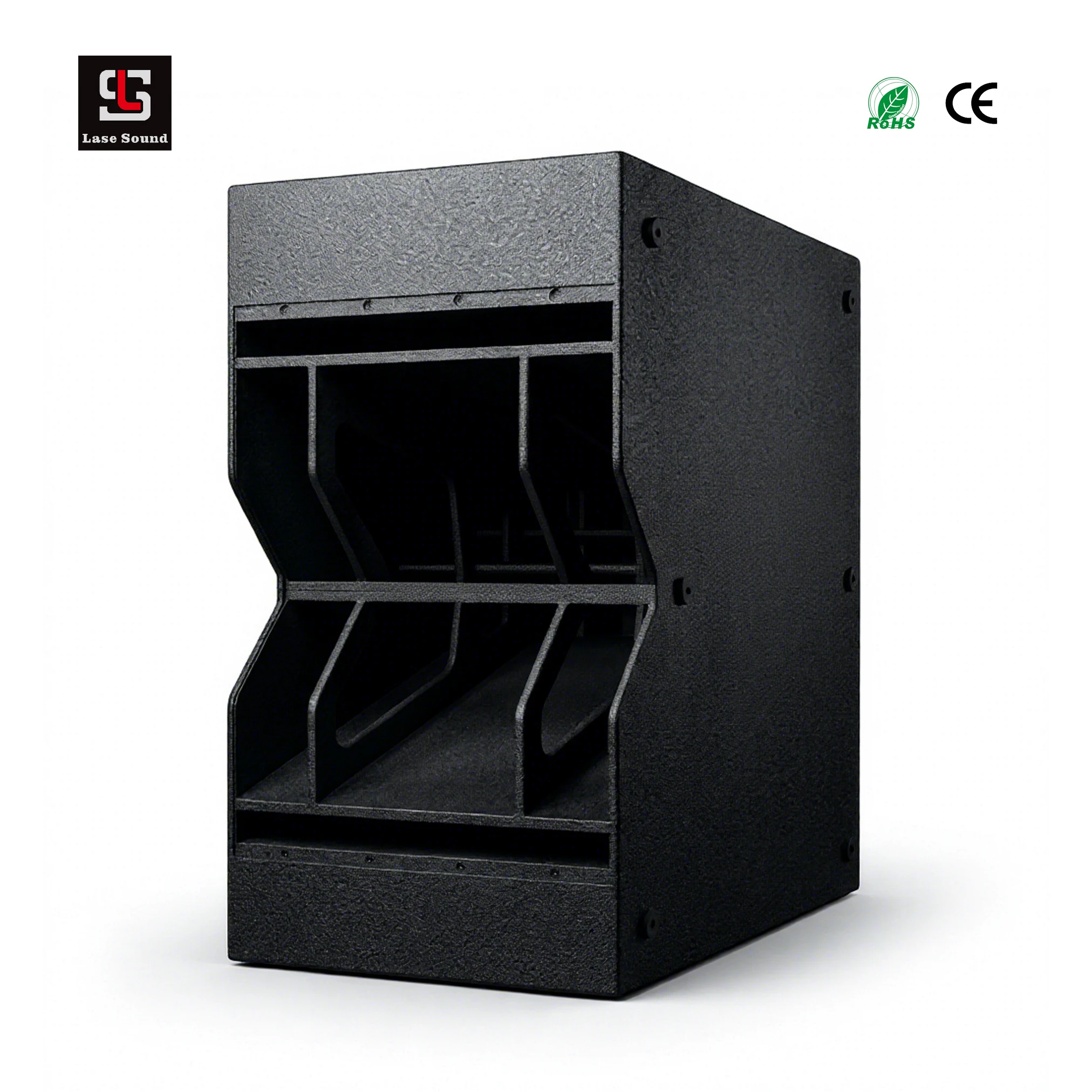 Lasesound TFS900B Dual 18 Inch Professional Subwoofer 2400W RMS 4800W Peak High Power Stage Audio Speaker CE RoHS Certified