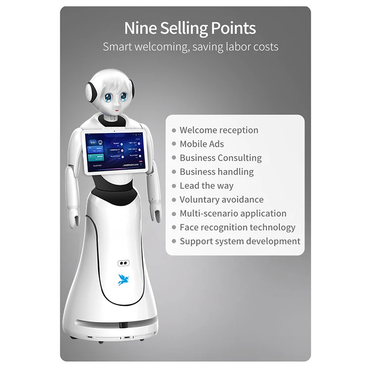 AI Humanoid Robots for Talking Reception Service Robot AI Reception Robot