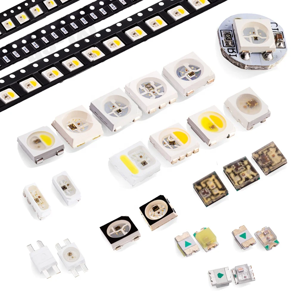WS2812B & WS2811 IC SK6812 5050 High Power RGB RGBW LED Chip for Lighting 4-Pin 6-Pin with Built-In DC5V WS2812B White Lighting