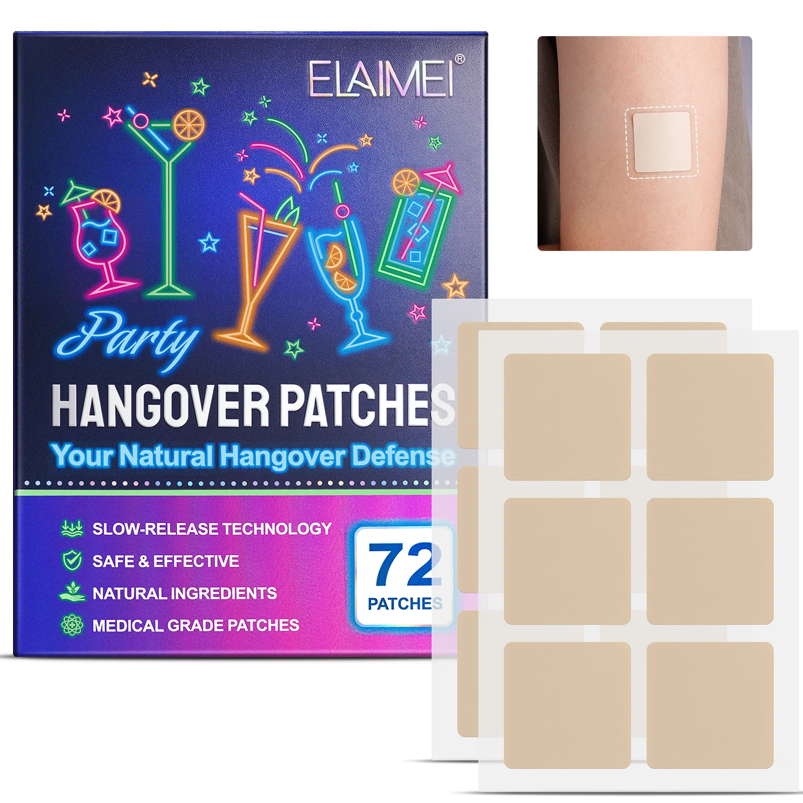 Private Label OEM Transdermal Party Patch Hangover Patch Anti Hangover  Patch - China Hangover Patch, Hangover Patch OEM