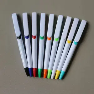 Hot Selling Multi Color Plastic Ball Pen with Custom Logo Stationery Business Promotion Click 1.0 mm Plastic Ballpoint Pen
