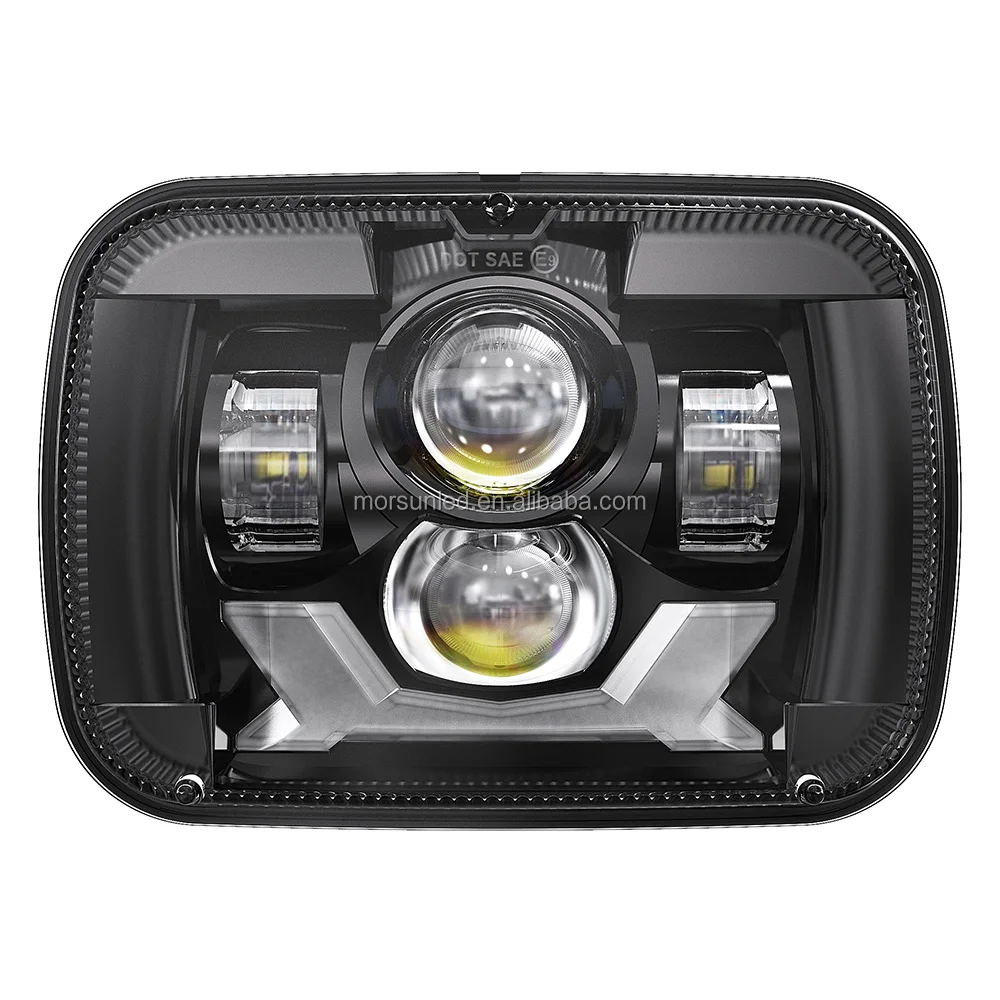 1996-2005年式シボレーアストロバン用スクエア5x7 LEDヘッドライト