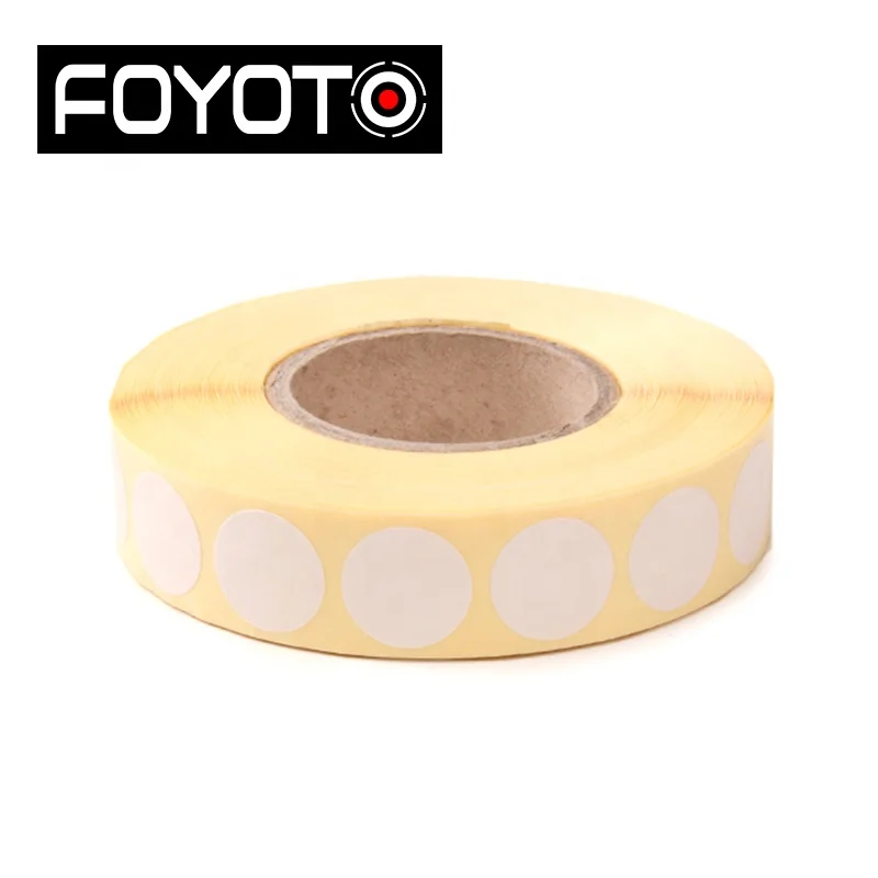 19 мм 2000 шт./рулон белые/черные/коричневые крафт круглые этикетки бумажные наклейки для стрельбы