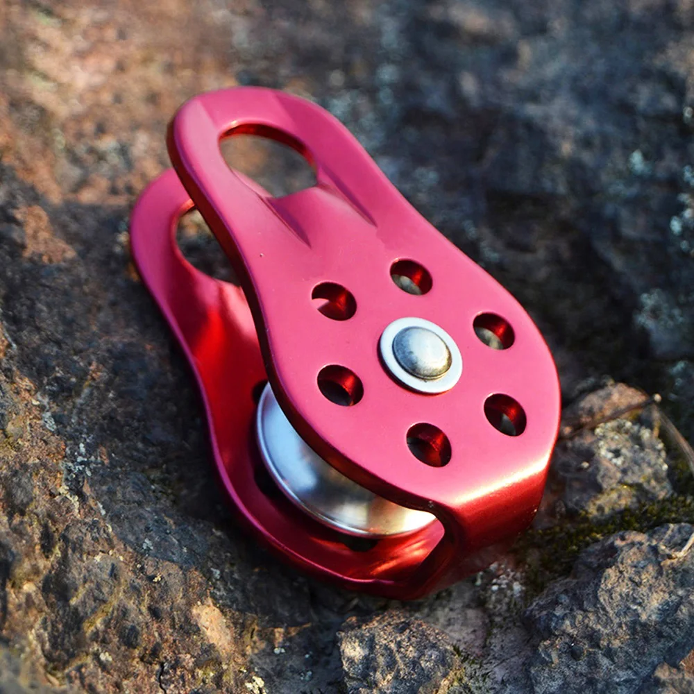 
 20 кН одиночный алюминиевый микро-шкив для скалолазания  