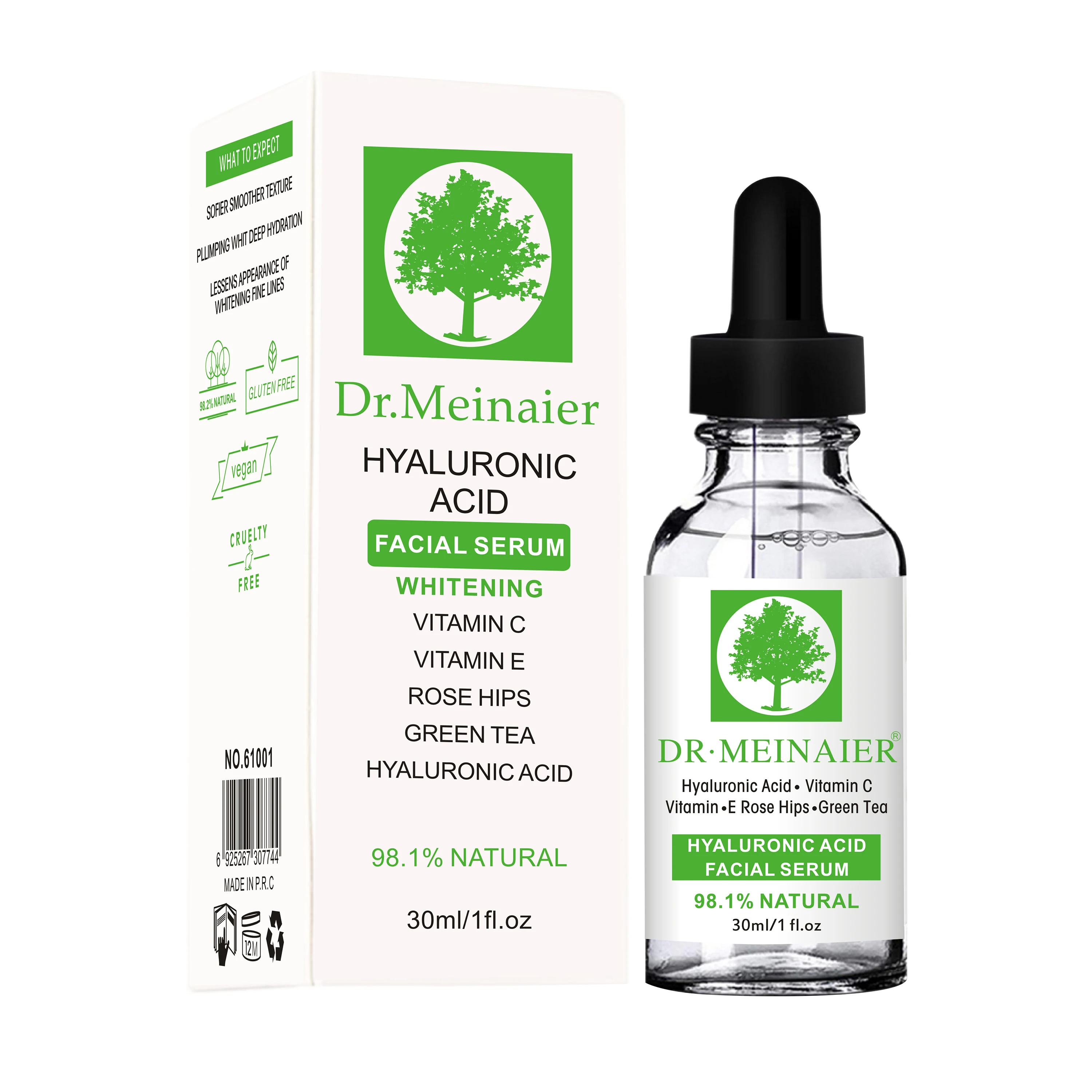 Hot Sale Moisturizing Facial Serum With 20% Vitamin C Hyaluronic 