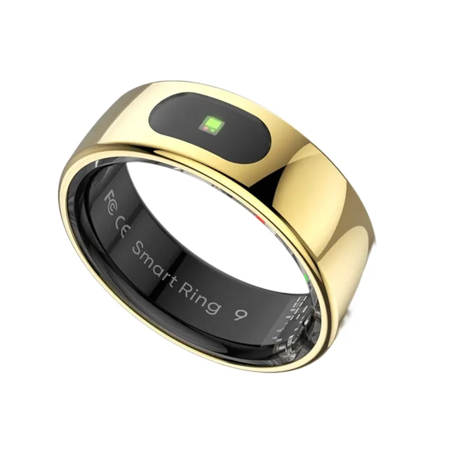 2025 New R08 Smart Fitness Tracker 5ATM Gold Black Silver Touch Pad RTL8762ESF Steel Skin Sleep Tracker Temperature Remote