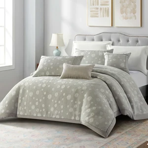 Home Textile New Bedding Design 100% Polyester Jacquard Comforter Sets Luxury Bedding Sets