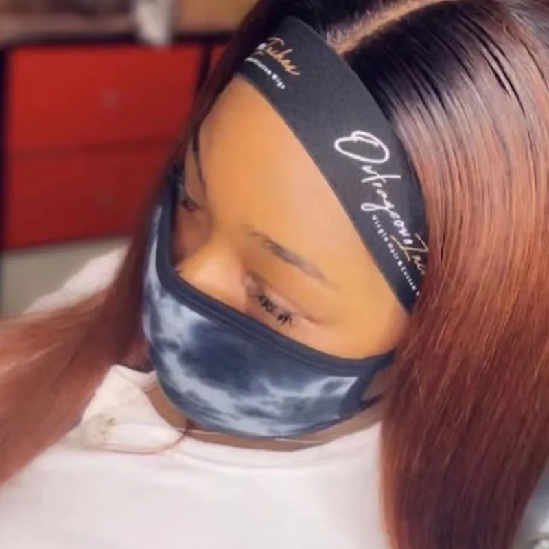 Private Label Adjustable Custom Elastic Band For Lace Hair Lace Melt Band Designer Elastic Bands