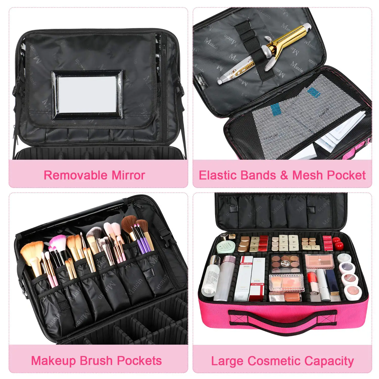 Matein Professional Makeup Backpack