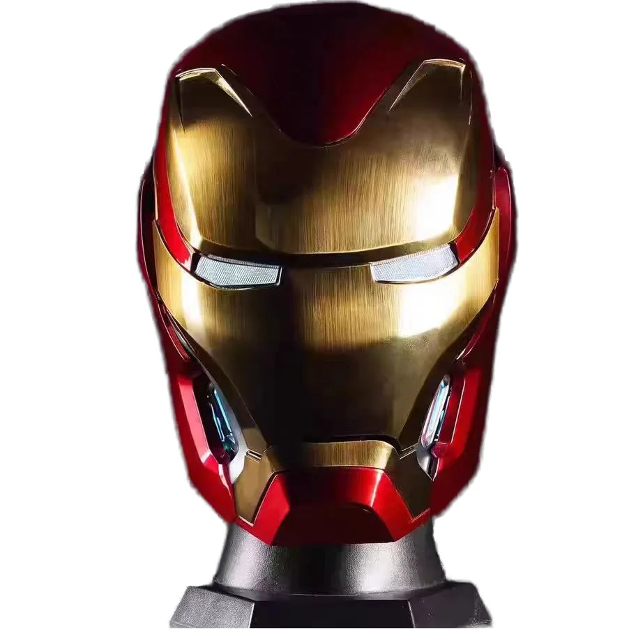 Halloween Iron Man Mark 50 Helmet Party Mask Funny Voice Remote
