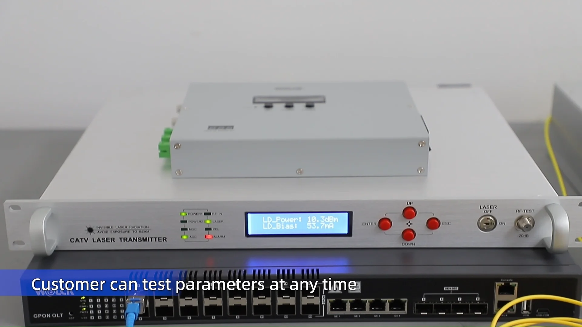 Wolck Catv 20km Internal External Modulation 10dbm 1550nm Fiber Optical