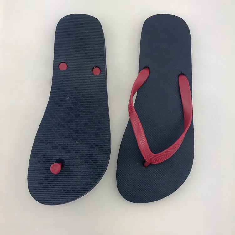 Лучшая низкая цена Oem модный дизайн пляжная Свадьба простые черные полиэтиленовые мужские шлепанцы с принтом на