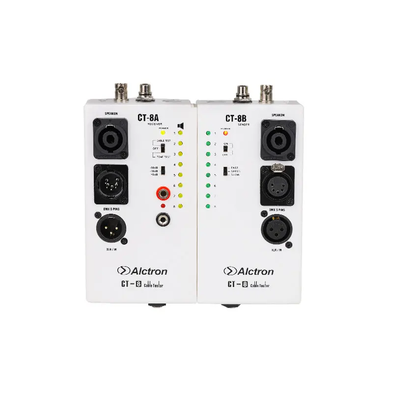Alctron CT-8 Multi-Purpose Audio Cable Tester Audio Cable Checker Boasts 10 Different Test Ports
