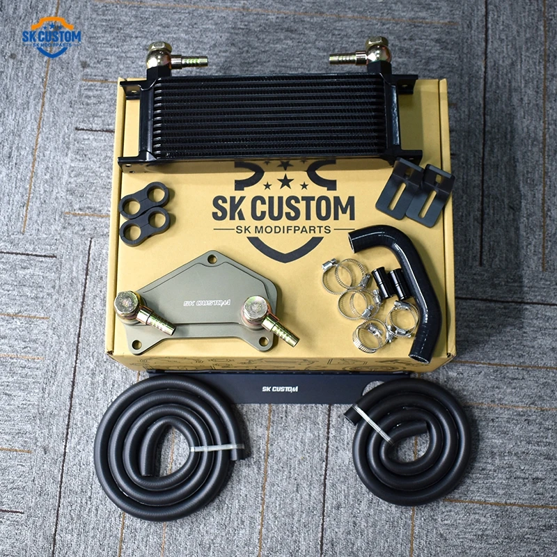 SK Custom Aluminum Transmission Oil Cooler Kit For Audi A3 S3 TT Tts VW Golf MK5 MK6 GTI DQ200
