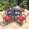 1-4 chairs+D120cm table