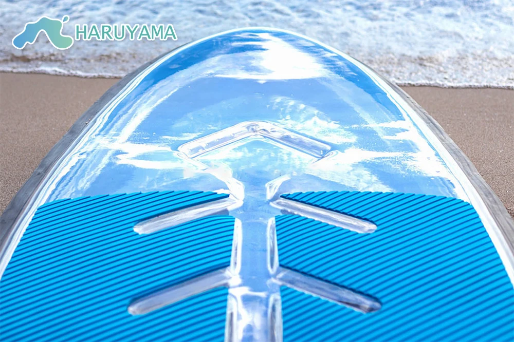 Translucent Surfboard Transparent SUP Paddle Board - Perfect for Fishing & Surfing