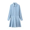blue striped shirt