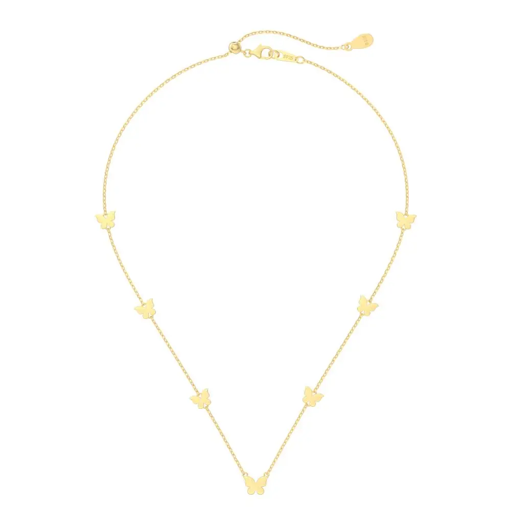 KAKODIY New Simple Elegant Boutique Jewelry Butterfly Pendant Necklace Women's 925 Sterling Silver Necklace detail 8
