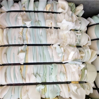 Polyurethane waste sponge in bales recycling compressed scrap PU  foam scrap