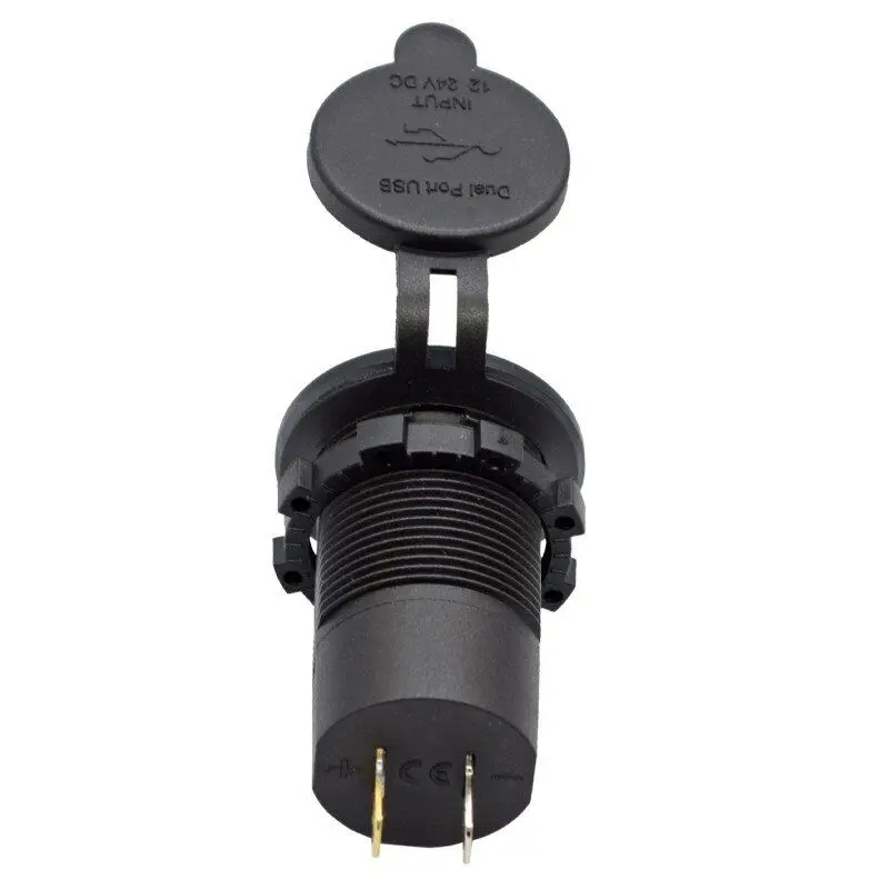product new 12v usb socket charger 100w usb charger with voltage booster for auto car marine boat-3