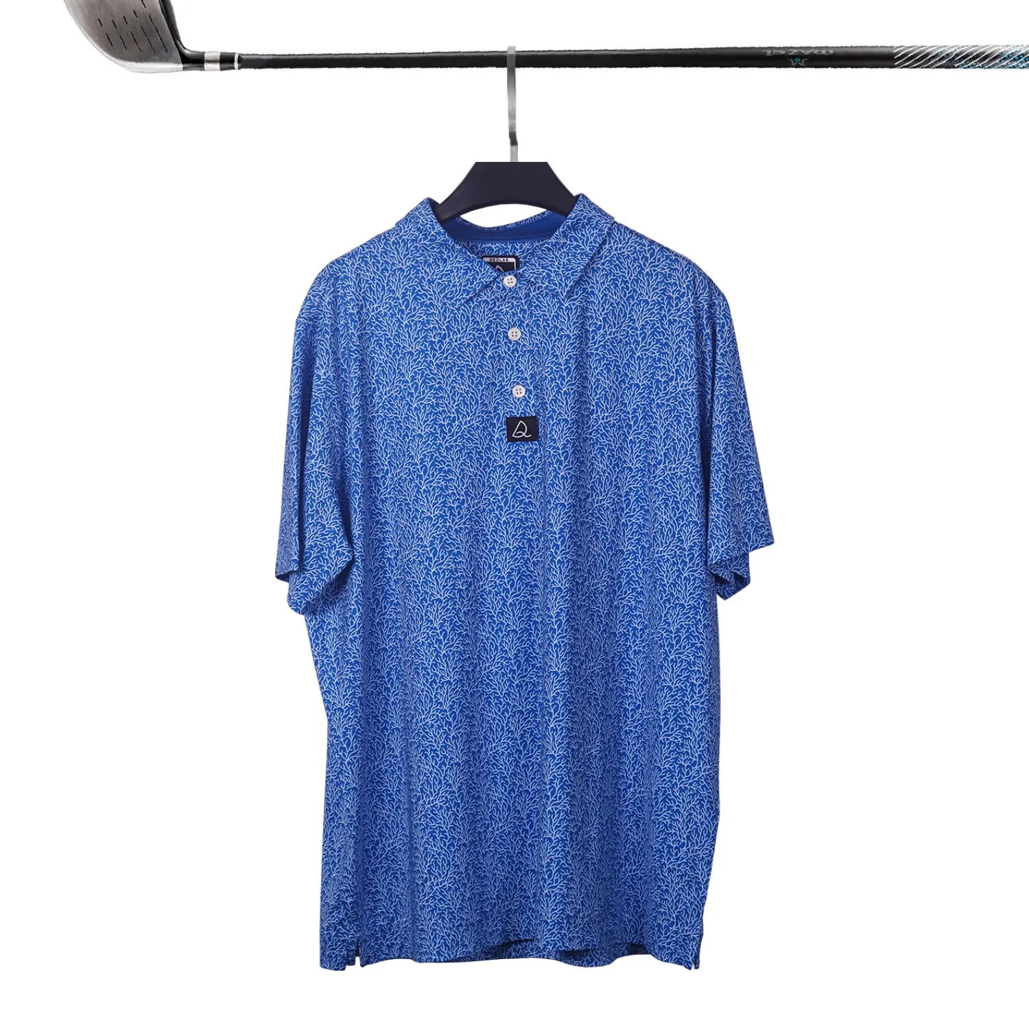Design Print High Quality Stretch Elastic Allover Oem Custom logo Printed Sublimated Floral Golf Polo Shirt Custom Polo Shirts