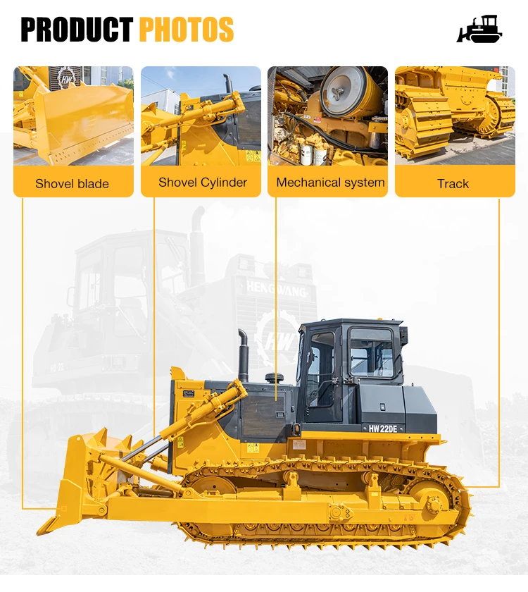 Китайский Мини Компактный бульдозер новый дизайн 160hp 220hp 320hp небольшой гусеничный для строительства