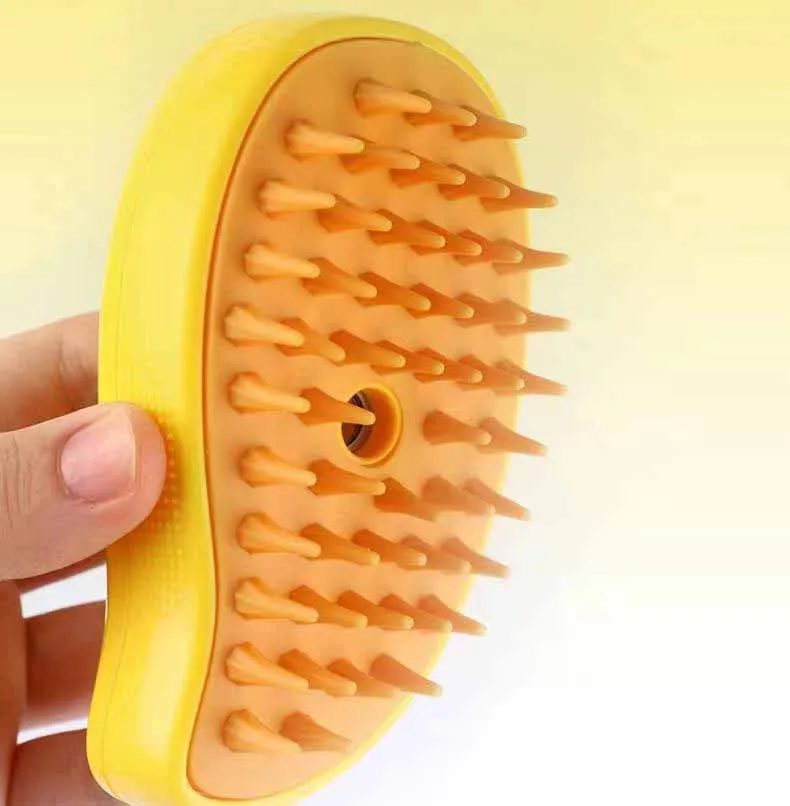 Factory Dry Wet Cat Steamy Brush Silicone Massage Tool Pet Brushes Self
