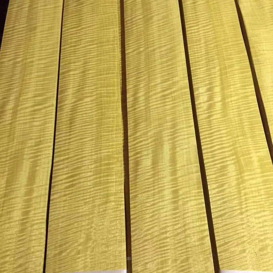 High Gloss Natural Solid Wood Veneer Golden Burl Gall Wood Veneer For