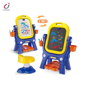 Chengji Children Drawing Board 2 in 1 3d Stereoscopic Drawing Board Bring Chair Educational Game Toys Kids Play Painting Board