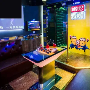 Waterproof Plastic Rectangle bar Glowing Led Table Night Club KTV Furniture