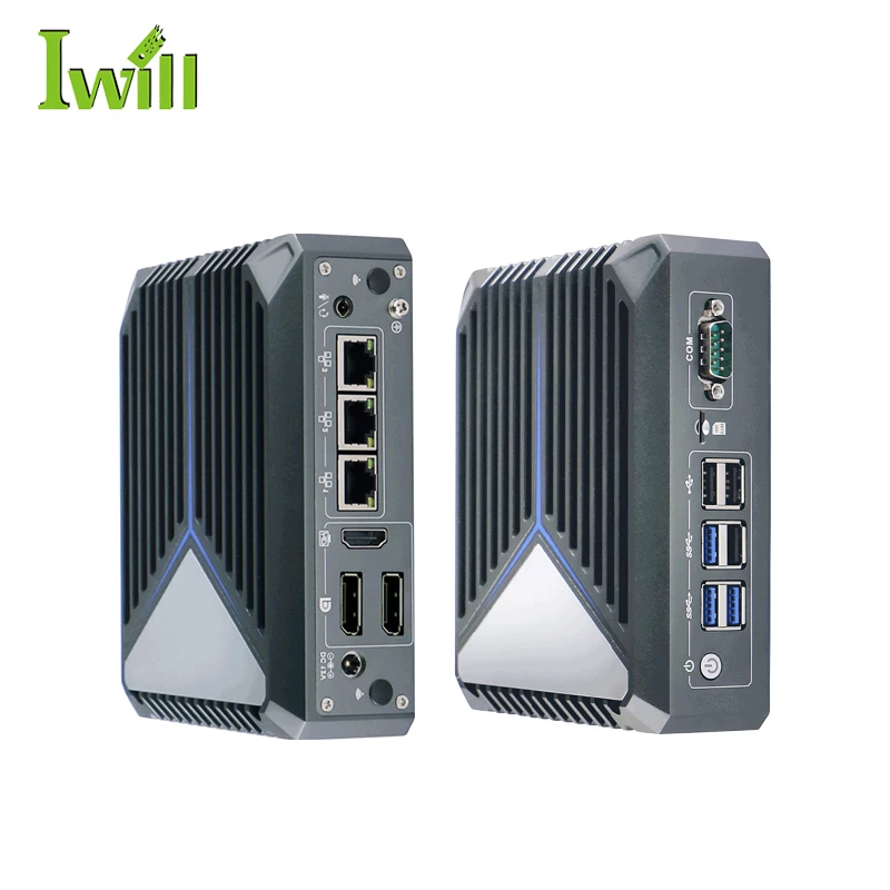 ミニPC fwater Zero Mini PC - Fanless, Quad Core, 3*2.5G LAN, Win 10/linux