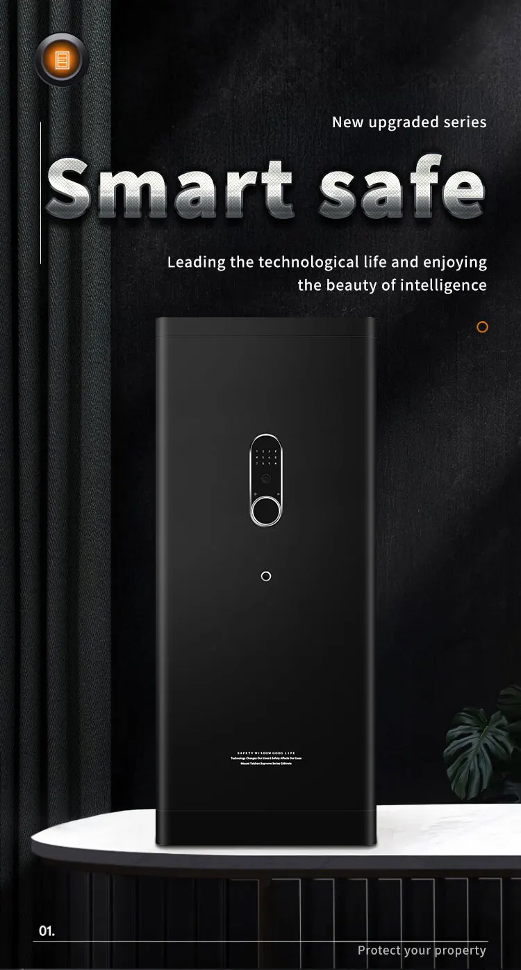 CEQSAFE WIFI Remote Anti-Theft Safe All Steel Office TUYA APP WIFI Safe Box for Home Use Convenient and Secure factory