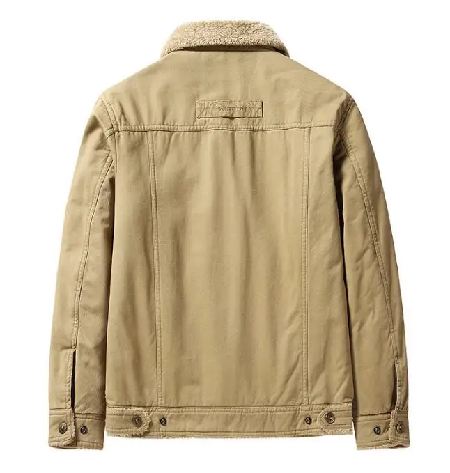 Men's Winter Jacket Warm Thick Fleece Lined Coat For Outdoor Wear_voghion.com