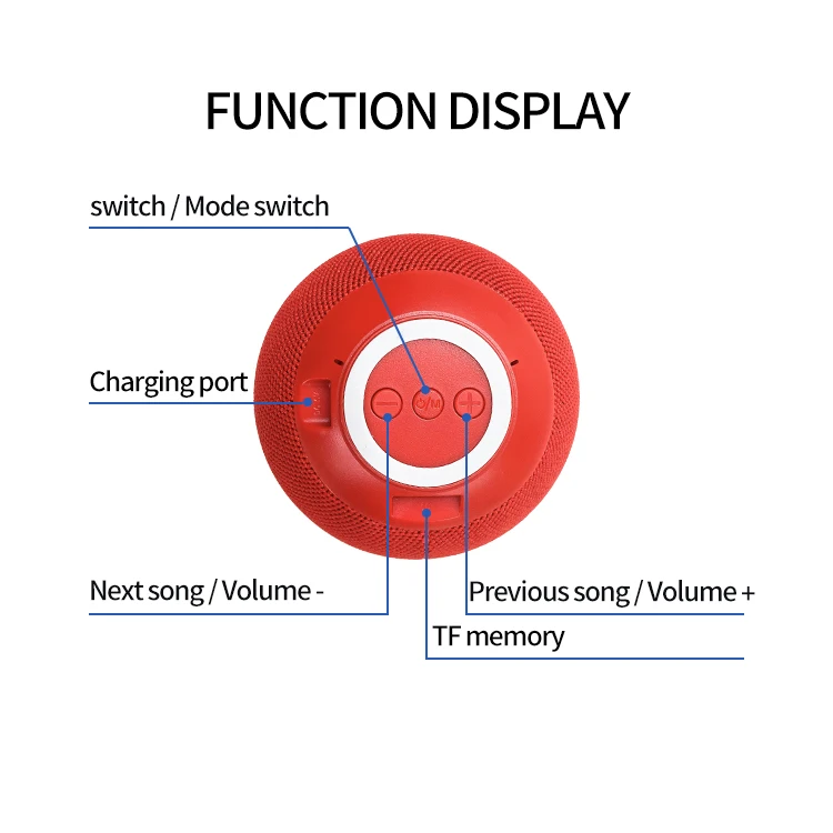 Mini Portable Hifi Mobile Smart Table Tws Speaker Car Audio Wireless Blue Tooth Bass Speaker