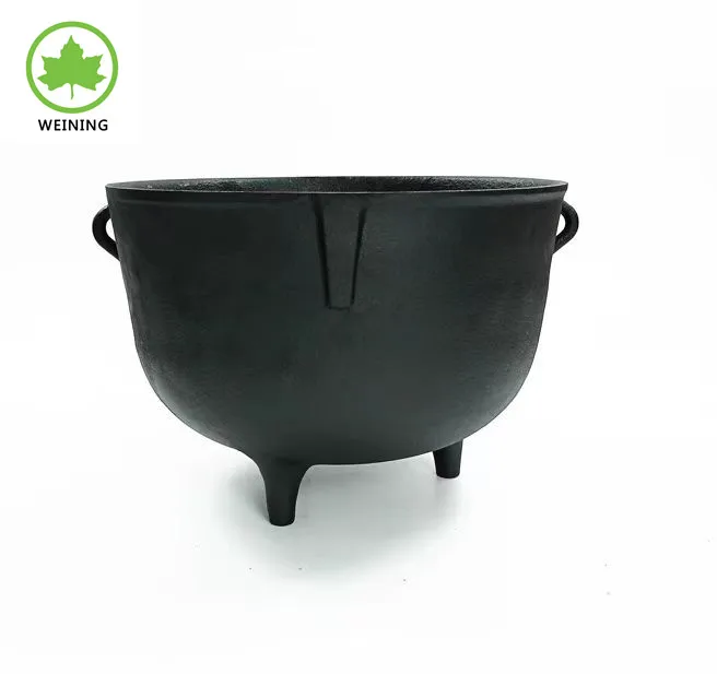 Heavy Duty Cookware Extra Large Cast Iron Pot Outdoor BBQ Camping Deep Pot 10 Gallon Pot Cast Iron