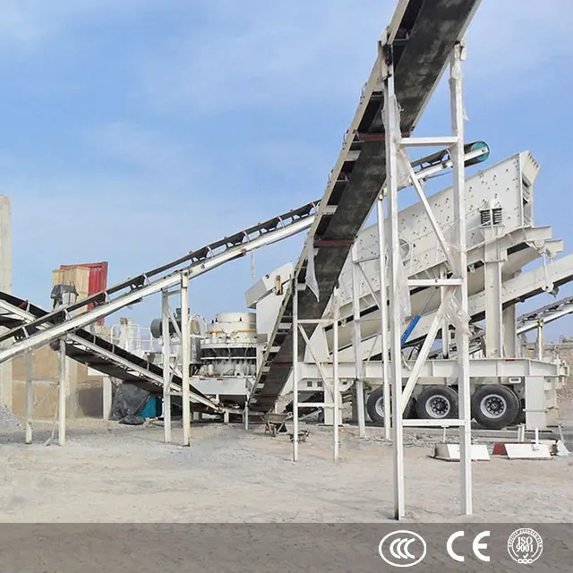 Low Investment Mobile Stone Cone Crushing Plant with Screen PLC Motor Bearing Automatic Features Core Components for Sale Korea