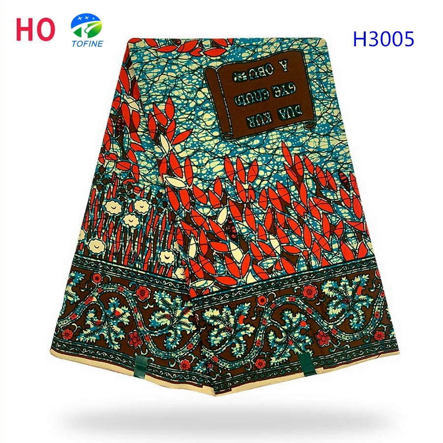 Фабричная новейшая восковая ткань Голландии 6 ярдов 100% хлопчатобумажная восковая ткань с красивой печатью для различных случаев