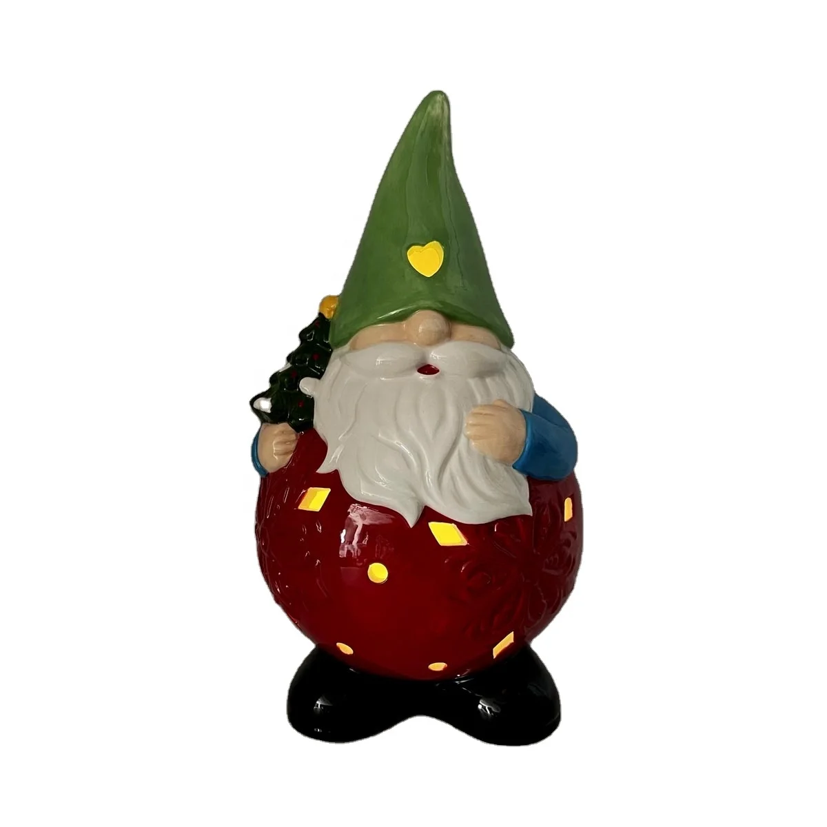 lighted color changing christmas gnome