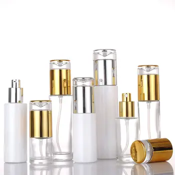 Cosmetic Dispenser Glass Packaging Skincare Lotion Toner Serum Bottle Eye Cream Face Cream Liquid Foundation Glass Bottles
