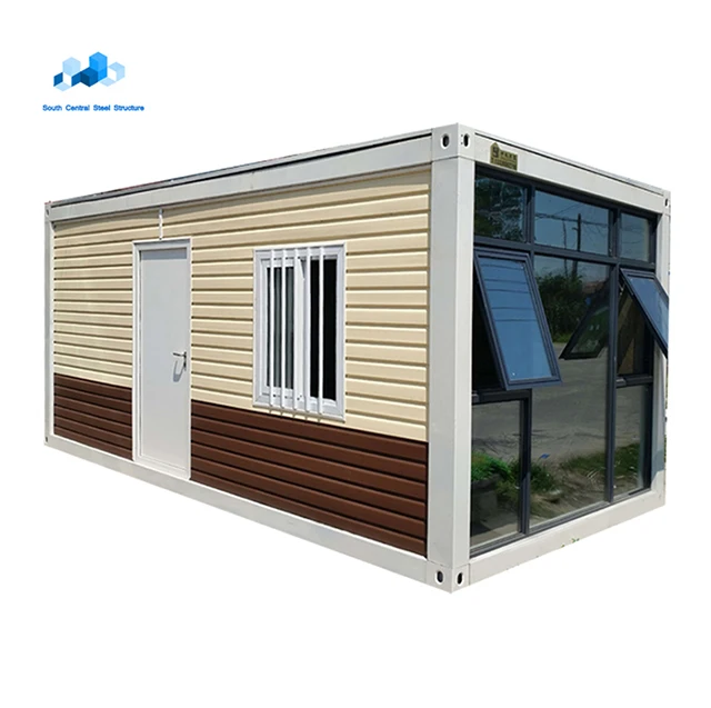 Hot Design Steel and Glass Prefabricated Wood Modular House in Thailand
