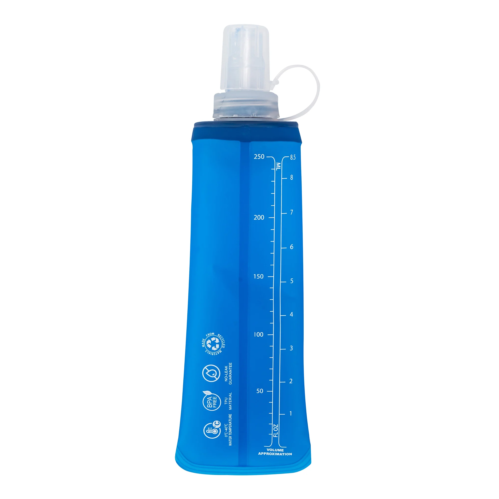 Sac à eau pliable et portable étanche de 250 ml, idéal pour les sports de plein air_voghion.com