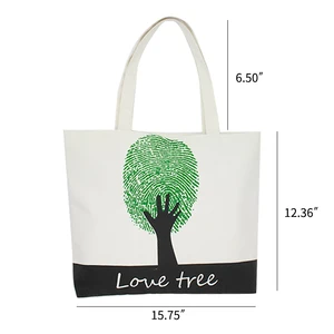 Eco Friendly  Lady cotton Canvas Tote shopping bag custom logo