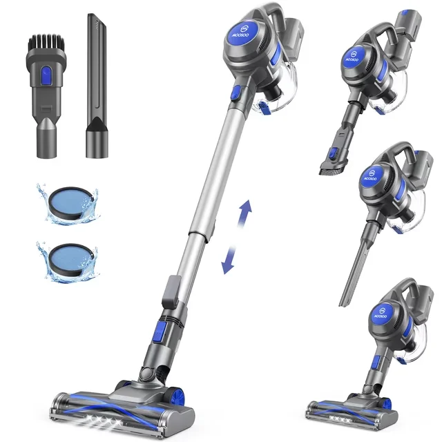MOOSOO X6 Cordless Vacuum - Powerful 4-in-1 Cleaning
