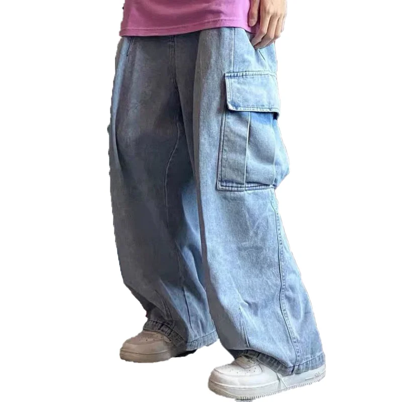 Baggy Jeans Trousers Male Denim Pants Black Wide Leg Pants Men's Jeans Loose Korean Streetwear Hip Hop Harajuku - Buy Men's Jeans Hip Hop,Stacked Jeans Men,Denim Jeans Product on Alibaba.com