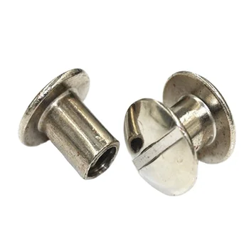 XLL M2 M3 M4 M5 M6 10mm Black Book Chicago Post Screws Male Female Aluminum Brass Binding Oval Head Style Stainless Steel Metric